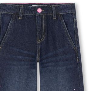 Pantalon en denim, 2 poches, s Bleu