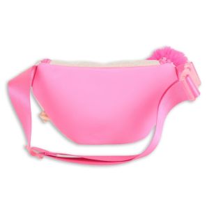 Sac banane, polaire duveteuse Rose