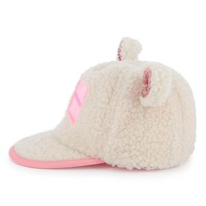 Casquette en polaire duveteuse Beige